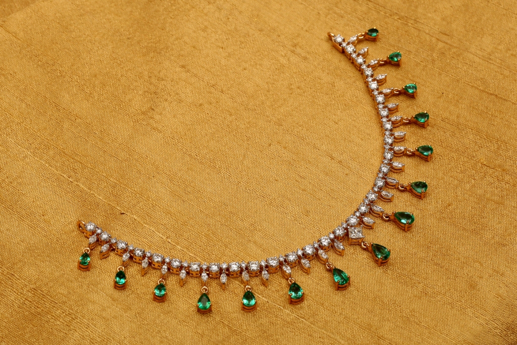 Shop and Buy Diamond Necklaces Online from KMCL, the Diamond Jewellers in Chennai